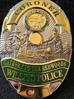 Willits (Mendocino County) California obsolete badge